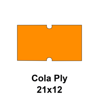 Cenovkové etikety Cola PLY 21x12 oranžové